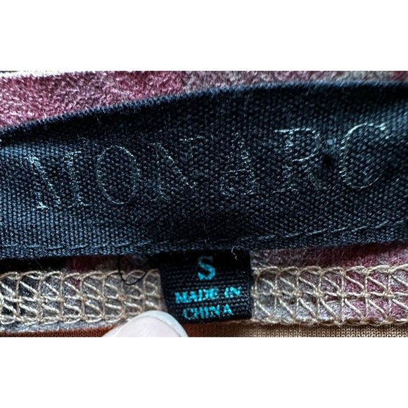 Anthropologie Monarc Gray Open Front Kimono Jacket Women Small Roses Pockets - Picture 6 of 10